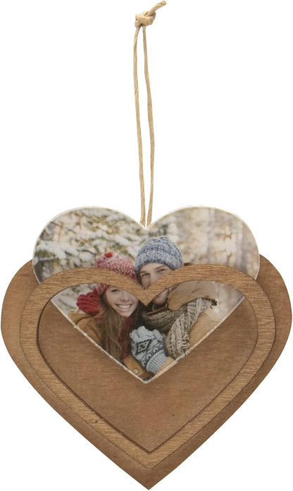 Wood Heart-Shaped 2.25" x 1.75" Photo Ornaments - Pack of 50