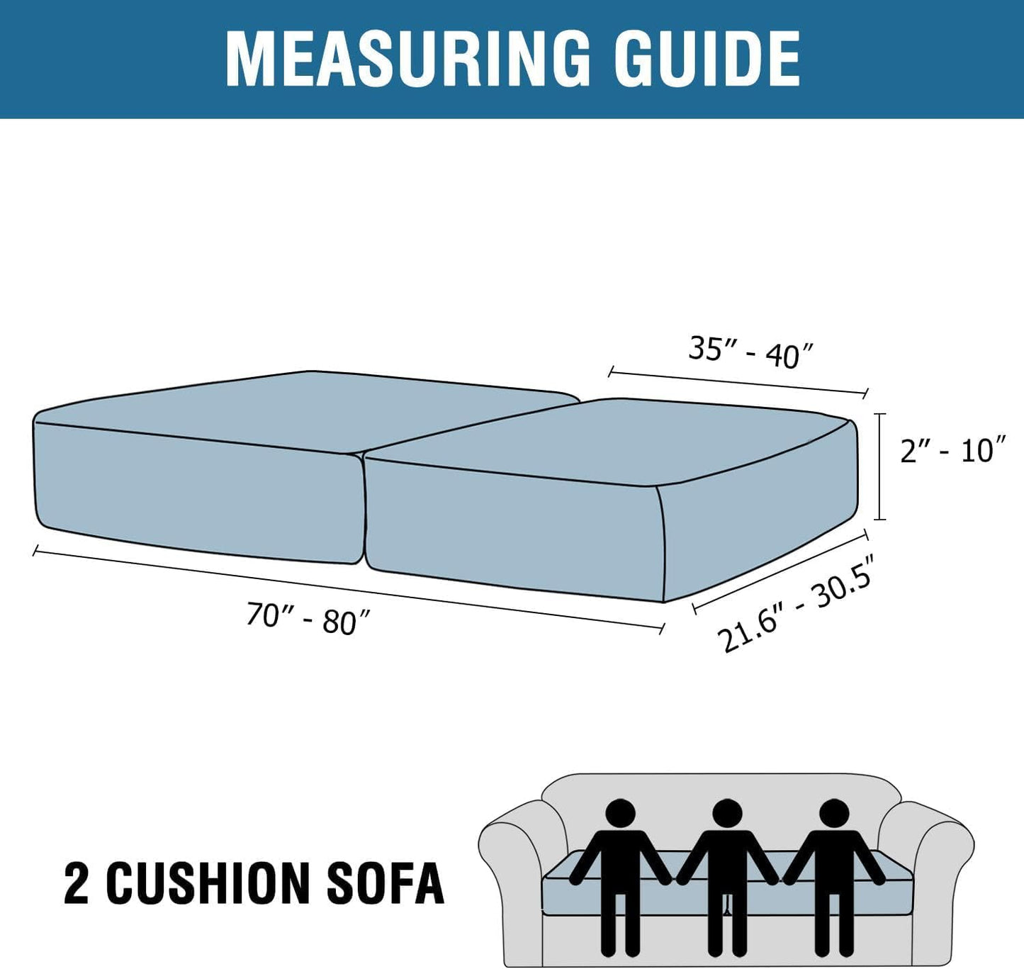 H.VERSAILTEX Velvet Stretch Couch Cushion Cover Plush Cushion Slipcover for Chair Loveseat Sofa Cushion Furniture Protector Seat Cushion Sofa Cover (2 Piece Large Sofa Cushion Covers, Bronze Brown)