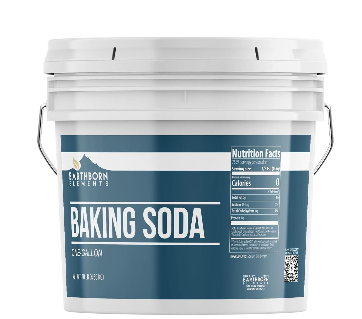 Earthborn Elements Baking Soda (1 Gallon) Sodium Bicarbonate, Cooking, Cleaning & Deodorizing