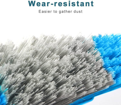 LandHope Heavy Duty Broom, 15.75in Wide Push Broom, 45.67in Long Handle, Adjustable, Floor Sweeper for Indoor Outdoor Commercial Warehouse Home Kitchen Patio Garden Garage