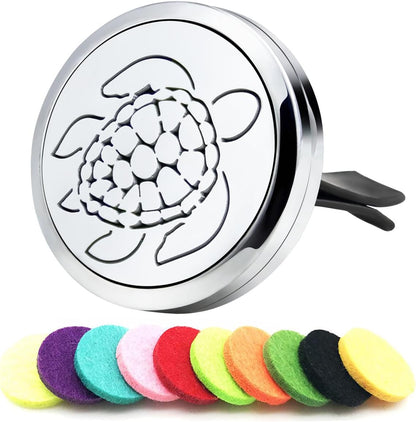 30mm Car Essential Oil Diffuser Vent Clips Car Automotive Air Fresheners Christmas Car Accessories for Women(Sea Turtle)