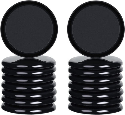 Ezprotekt 3.5 inch Reusable Furniture Movers Sliders for Carpet, 16 Pcs Round Furniture Moving Pads for Heavy Table Desk Bed Sofa Fridge Couch Cabinet, Move Items Quickly and Easily (Black)