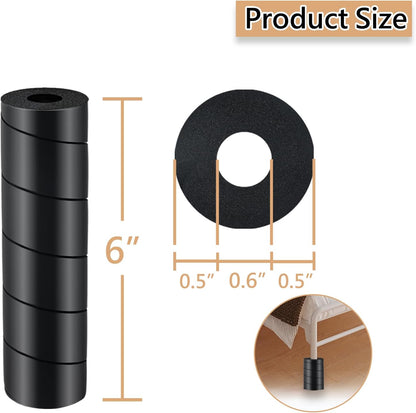 4 Pcs Bed Frame Toe Protectors, Non-Adhesive Bed Frame Leg Covers for Toe Savers, Toe Cushion for Any Furniture Leg - Prevents Toe Injuries from Hitting Hard Furniture Legs