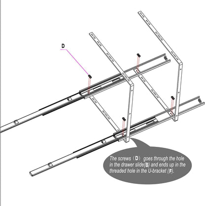 OCG 2 Tier Pull Out Cabinet Organizer (7.5" W x 21.5" D), Pull Out Drawers for Kitchen Cabinets, Pull Out Shelves for Base Cabinet Organization in Kitchen Bathroom Pantry, Chrome Finish