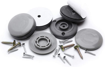 GorillaGlides CB503 2 Inch Furniture Sliders/Screw On Glide Floor Protectors (Set of 4 Glides) Large Furniture Feet Glides for Carpet and Hard Surface Sliding, Round