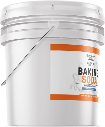 Unpretentious Baker Baking Soda, 35 Pounds, Cooking, Baking, Cleaning & (3.5 Gallon)
