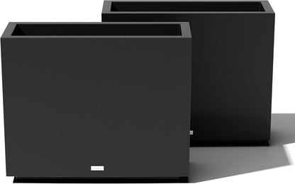 Veradek Block Series Span Plastic Planter - Tall Rectangular Planter for Indoor or Outdoor Patio/Porch | Durable All-Weather with Removable Insert Bucket | Modern Design for Plants, Flowers, Garden