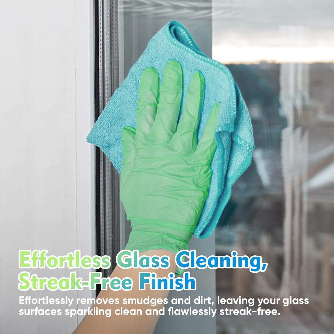 HOMEXCEL Microfiber Cleaning Cloth 12 Pack, 12.5 x 12.5 Inch Microfiber Towels for Cars, Ultra Absorbent Cleaning Rags, Lint Free Cleaning Towels for Household, Kitchen, Window, and Car, Multicolor