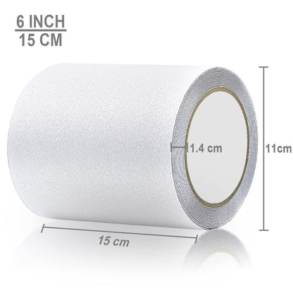 Anti Slip Tape Transparent, More Clear and Comfortable Safety Track Tape (6" Width x 190" Long, Clear)