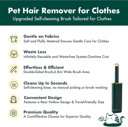 Pet Hair Remover for Clothes -Dog & Cat Hair Remover for Clothes-Better Than Lint Rollers for Pet Hair, Lint Remover Brush, Lint from Clothing, Couch, Furniture, Bedding,Car