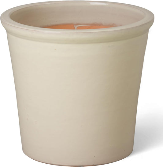 Emissary Round Stoneware Planter (Parent SKU 12012) (Cream, 16" D x 15" H)