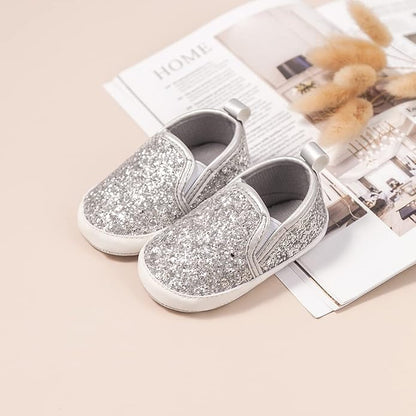 Morbido Infant Baby Boys Girls Canvas Sneaker Toddler Slip On Anti Skid Newborn First Walkers Candy Shoes for 0-18 Months