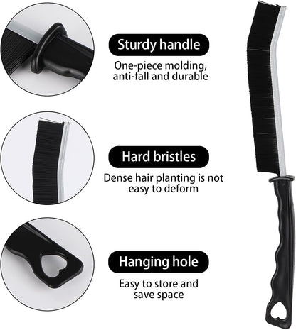 12Pcs Hard Bristle Crevice Cleaning Brush, Grout Cleaner Brush, Multifunctional Gap Cleaning Tool for Household Use, Bathroom, Kitchen, Window,Toilet
