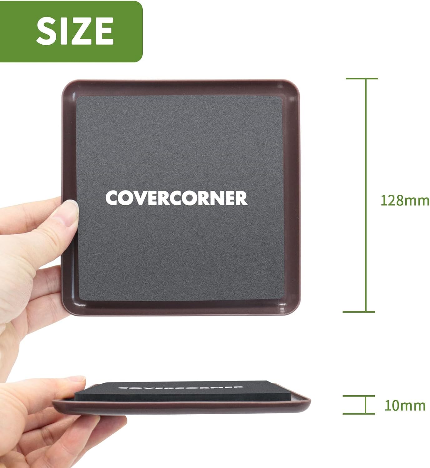 Furniture Sliders for Carpet 8 PCS - 5 inch Furniture Moving Slider Chair Legs Floors Protectors Square Furniture Movers Sliders – Move Your Furniture Easy & Safely(for Carpet)-Brown