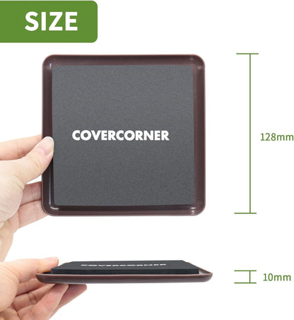 Furniture Sliders for Carpet 8 PCS - 5 inch Furniture Moving Slider Chair Legs Floors Protectors Square Furniture Movers Sliders – Move Your Furniture Easy & Safely(for Carpet)-Brown