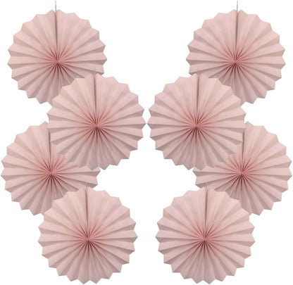 Pink Birthday Decorations,DIY Pink Paper Fans Hanging Decoration ,Party Supplies Party Fans 12in, Pink Christmas,Wedding Graduation Events Accessories 30 Color DIY Set (Baby Pink)