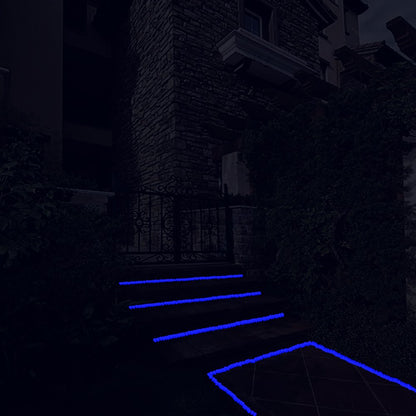 Glow in The Dark Pebbles for Outdoor Decor, Garden Lawn Yard, Aquarium, Walkway, Fish Tank, Pathway, Powered by Light or Solar-Recharge Repeatedly, Luminous Pebbles (Blue-200)