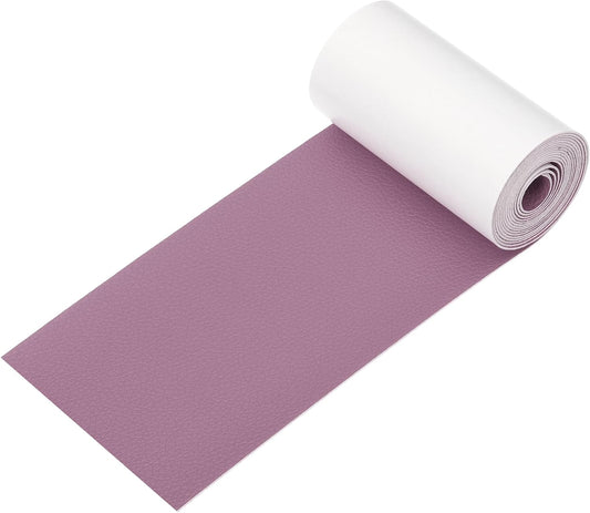 PATIKIL Leather Patches Tape for Furniture, 3.2 x 61 Inch Self Adhesive Vinyl Leather Repair Kit Cover Sheet for Couch, Sofa, Car Seats, Office Chair, Light Purple