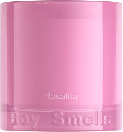 Boy Smells Rosalita Rose Scented Candle - 8.5 oz - Luxury Candle with Leather and Tangerine - Up to 50-Hour Burn - Cotton Wick