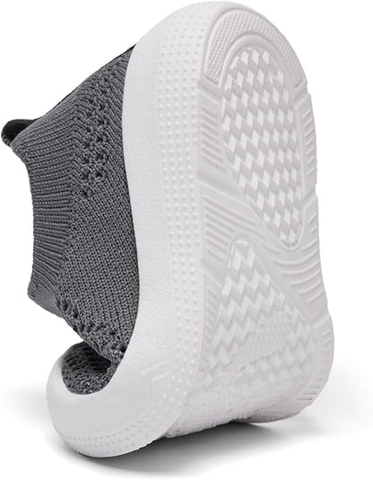 Eashi Baby Boy Girl Non-Skid Indoor Infant Walking Shoes Breathable Warm Elastic Sock Shoes with Memory Sole Protect Toes Outdoor Sneakers