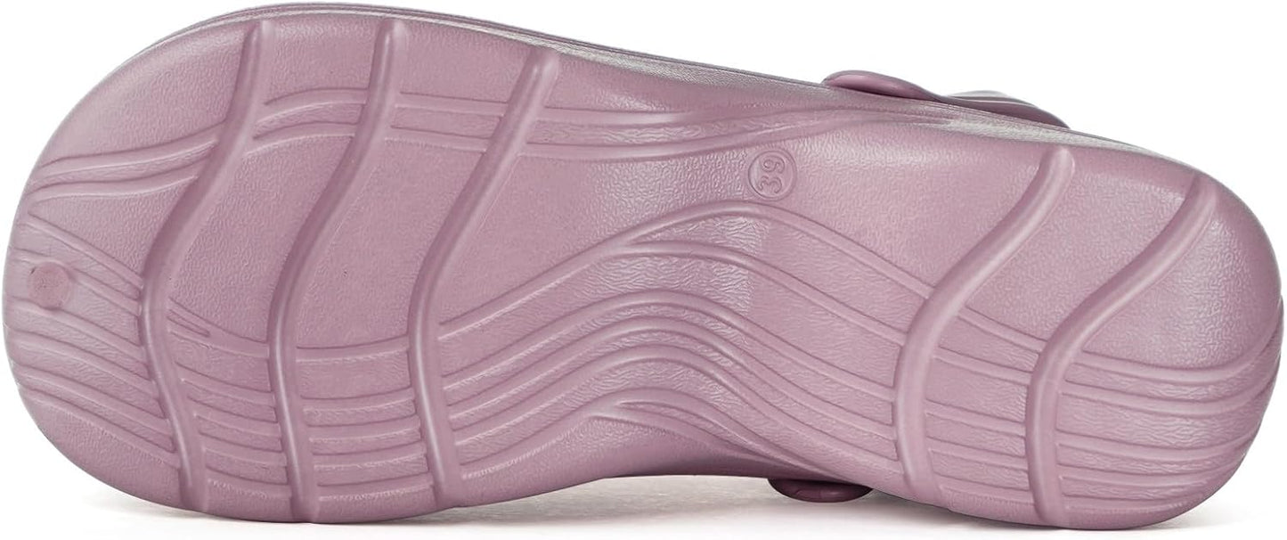 Womens Mens Fur Lined Clogs Waterproof Garden Shoes Winter Warm Fleece Lining Fuzzy House Home Slippers Indoor Outdoor Mules