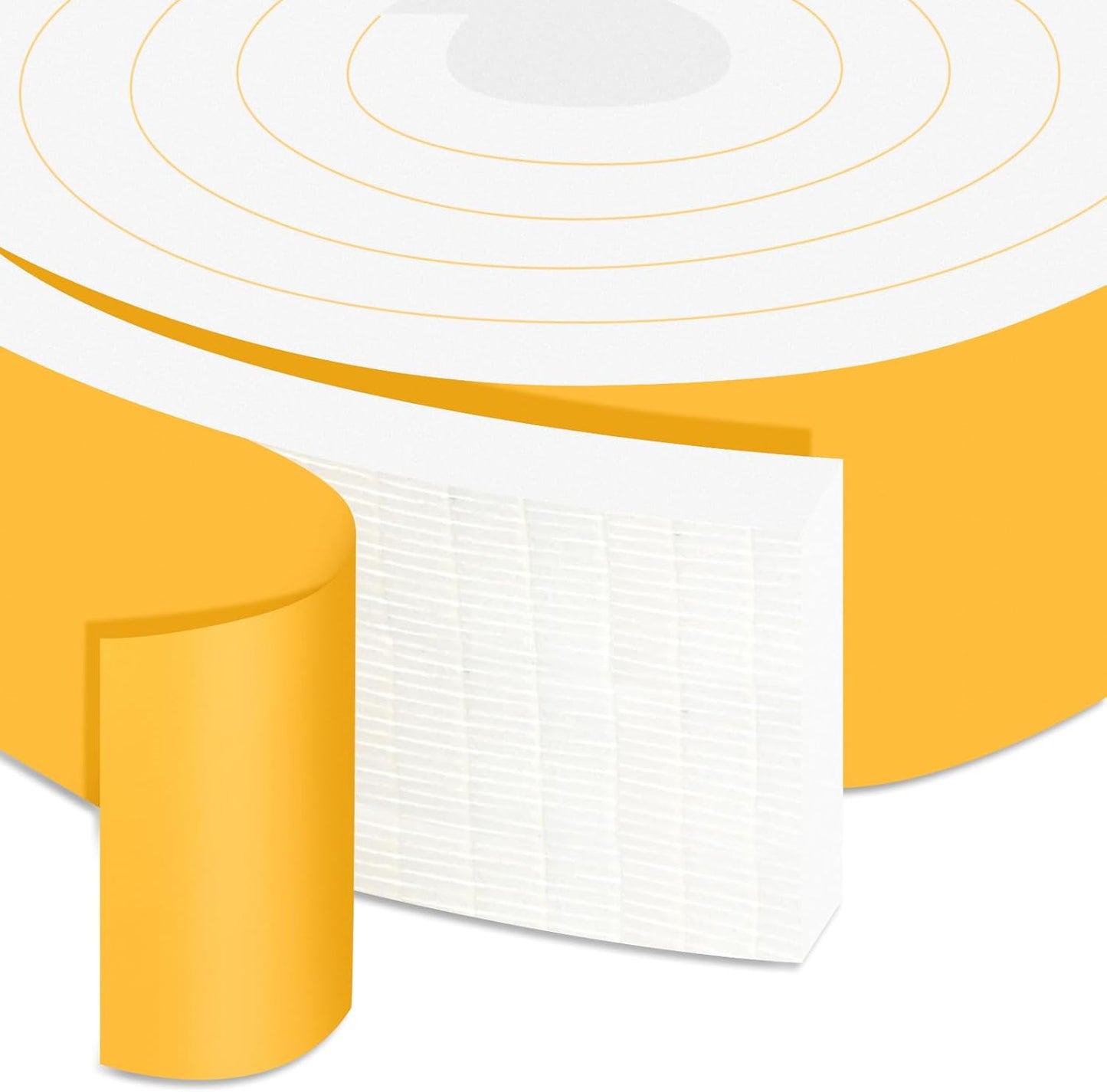 Weather Stripping Door Seal Strip, Strong Adhesive Foam Insulation Tape for Doors and Windows, SoundProof Weatherproof Air Conditioning Insulation, Winterizing (2 in x 1/2 Inx 6.5Ft