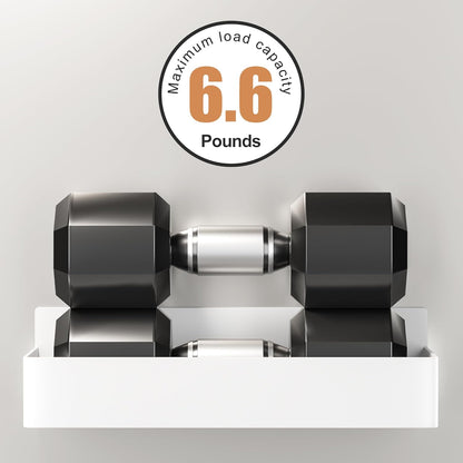 Magnetic Spice Rack for Refrigerator, Kitchen Organizer and Storage Shelf, White (6 Pack)…