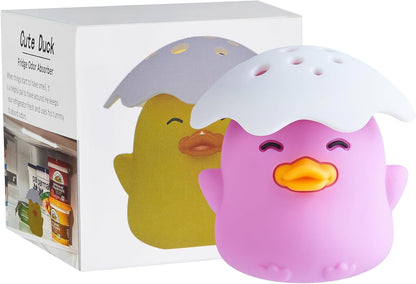 Duck Refrigerator Baking Soda Deodorizer Holder, Odor Absorber and Eliminator, Can Absorb Odor, Food Grade (Purple)