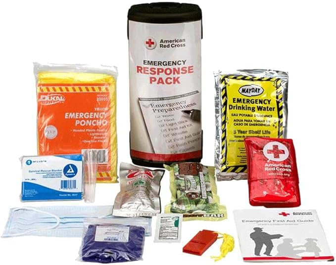American Red Cross Officially Licensed Product, Emergency Response Pack, First Aid Essentials, Fully Stocked First Responder Kit