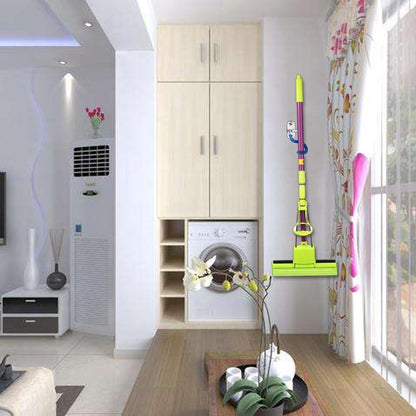 Sumnacon Mop Broom Holder Organizer, 4 Pcs S-Type Wall Mounted Cleaning Tools Organizer, Space Saver Brooms Mops Rakes Holder, Stainless Steel Heavy Duty Broom Mop Handle Holder for Kitchen Garage