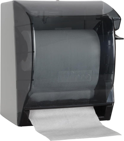 Winco Paper Towel Dispenser, Medium, Gray, Black