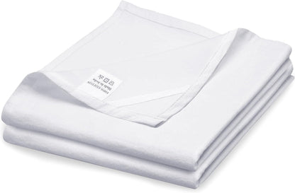 Flour Sack Towels| Tea Towel for Crafts| Kitchen Dish Cotton Blank Towel for Embroidery|Baking Bread Proofing Linen Cover| Thick Absorbent Quick Dry| 2 Pack 33"X38" White