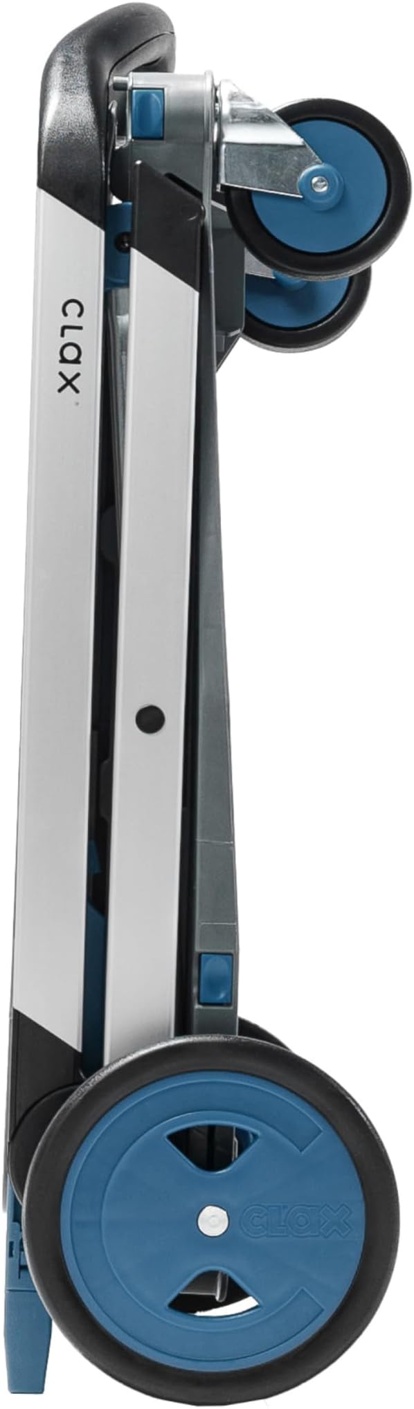 CLAX® The Original | Made in Germany | Multi Use Functional Collapsible Carts | Mobile Folding Trolley | Storage Cart Wagon | Shopping Cart with 2 Storage Crates (Blue)