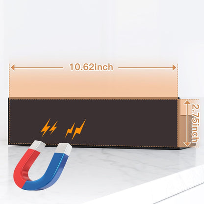 Magnetic Spice Rack for Refrigerator, Kitchen Organizer and Storage Shelf, Black (4 Pack)…