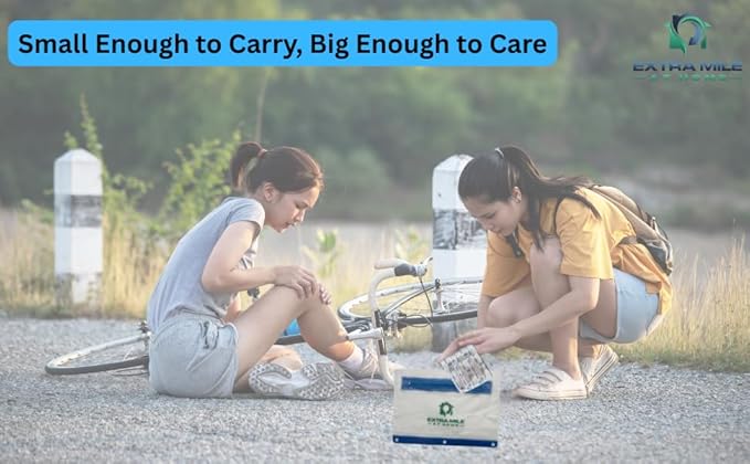 First Aid Refill Kit – 20 Essential Pieces | FSA & HSA Eligible | Travel Pouch with Burn Cream, Bandages, Wipes & Hydrocortisone