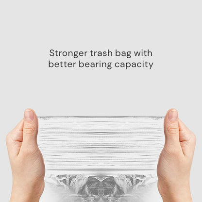 TOWNEW T Air One Official Refill Rings for Smart Bathroom Trash Can, Sturdy Trash Bags for Electric Automatic Trash Can, 2.6 Gallon, 8 pk White Refill Rings - Up to 96 Trash Bags