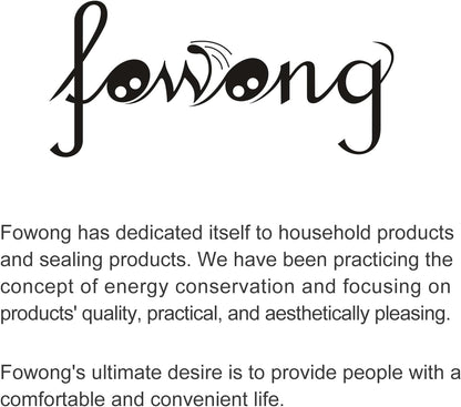 fowong Door Draft Stopper 30" to 36" Soundproofing Under Door Draft Blocker, Adjustable Noise Stopper Seal Large Gap, Black