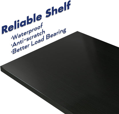 NUMENN Narrow Bookshelf, 6 Tier Bookshelves, Home Office Bookcase Shelf Storage Organizer, Free Standing Storage Shelving Unit for Bedroom, Living Room and Home Office, Black