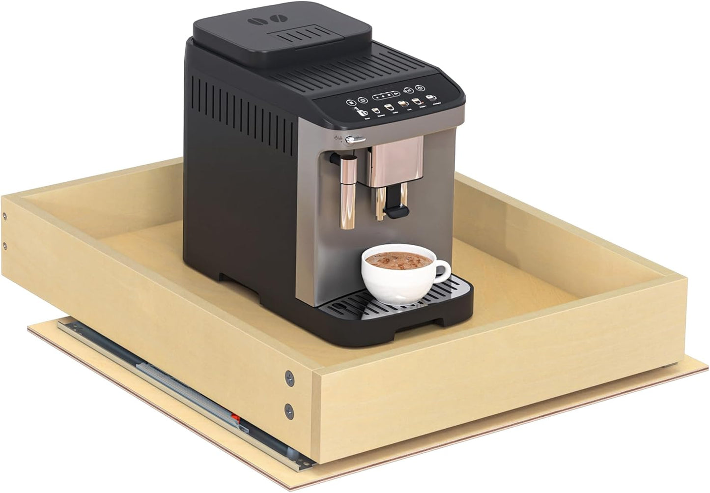 WelFurGeer Soft Close Pull Out Cabinet Organizer, 17" W x 22" D Pull Out Drawers for Cabinets, Space-Saving Cabinet Organizer with Easy Installation, Durable Pullout Drawers for Home & Kitchen