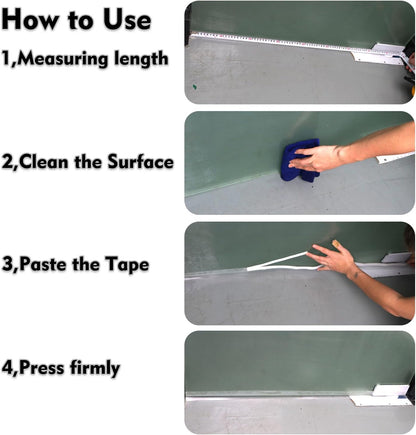 Silicone Seal Weather Stripping Tape 16.5 Feet Strip Bottom Draft Insulation Stopper Tape Weatherproof Soundproof for Door or Window Bathroom Shower Glass Gaps（45mm*5m）