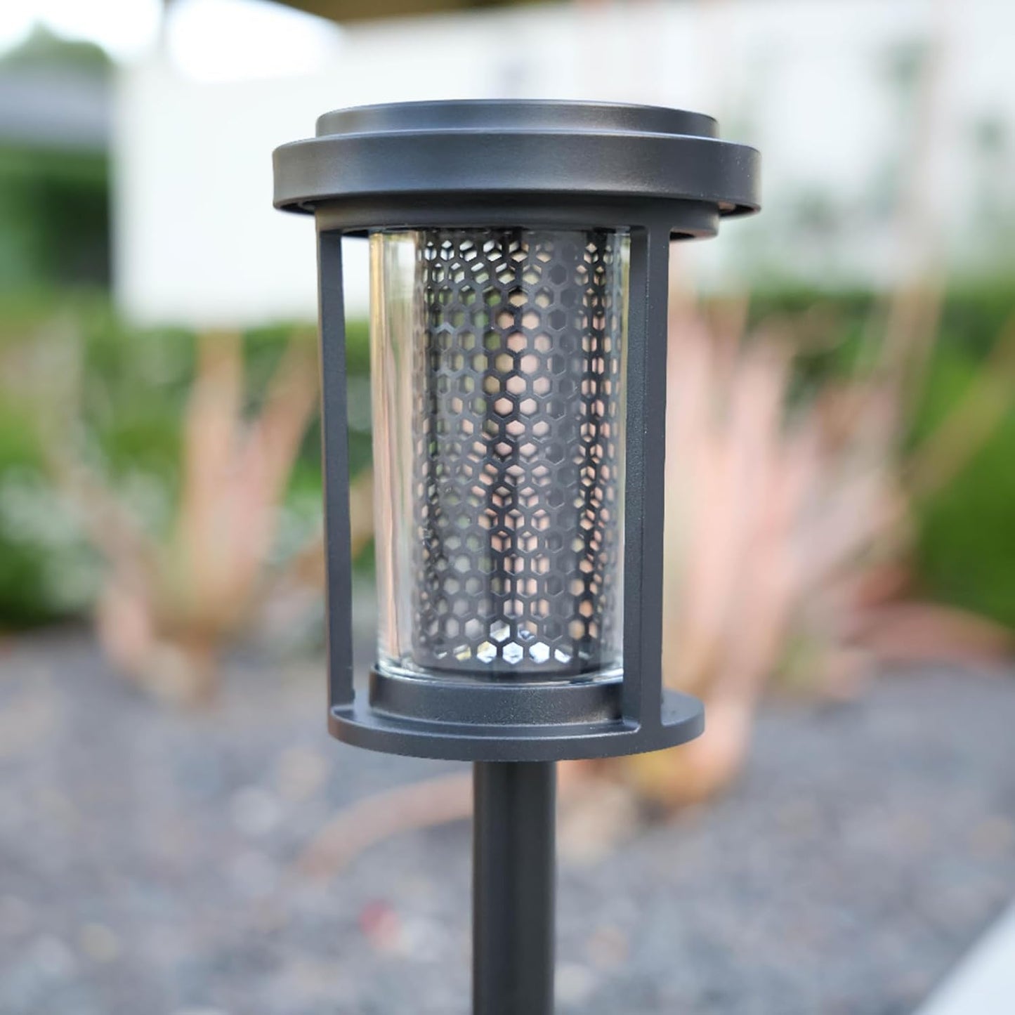 EcoGreen Outdoor Pathway Solar Light, 4pcs Pack,Garden Patio Balcony Walk Way Lights, Aluminum Leg, 5000K Daylight, IP65 Waterproof, 2.44*13.4in