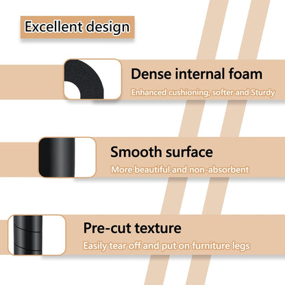 8 Pcs Bed Frame Toe Protectors, Non-Adhesive Bed Frame Leg Covers for Toe Savers, Toe Cushion for Any Furniture Leg - Prevents Toe Injuries from Hitting Hard Furniture Legs