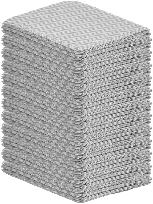 Superio Handy Wipes For Kitchen Multi-Purpose Heavy-Duty Reusable Cleaning cloth for house, Bathroom, and office. Disposable Dish Towel (60 Grey)