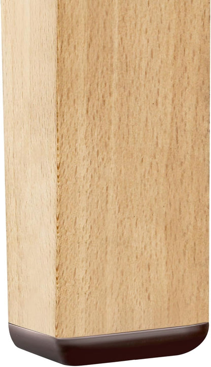 Furniture Sliders-Furnigear (Teflon) Nail in Chair Glides for Carpet and Hardwood Floor - Move Your Furniture Easily & Safely - Best Floor Protector (1x1-3/8 Nail, Brown-24 Pack)