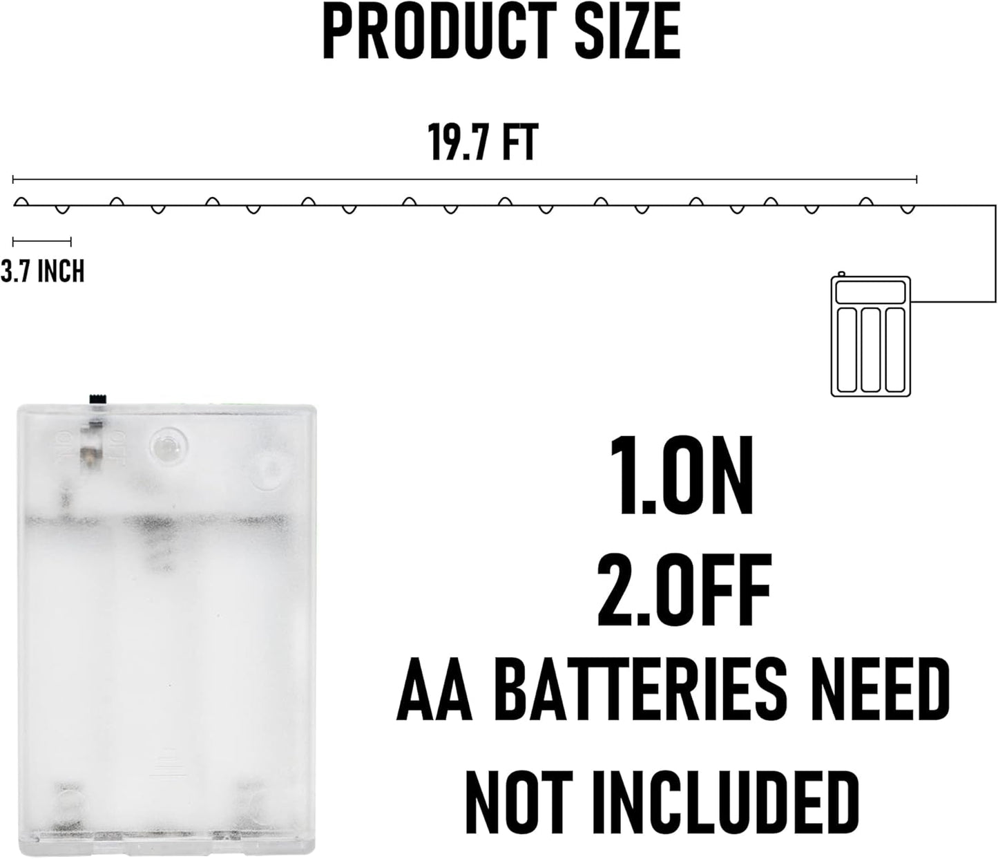 Dazzle Bright Fairy String Lights, 20 FT 60 LED Copper Wire Battery Operated Waterproof Lights, Halloween Decorations for Indoor Home Room Outdoor Garden Patio Party Decor (Purple, 1)