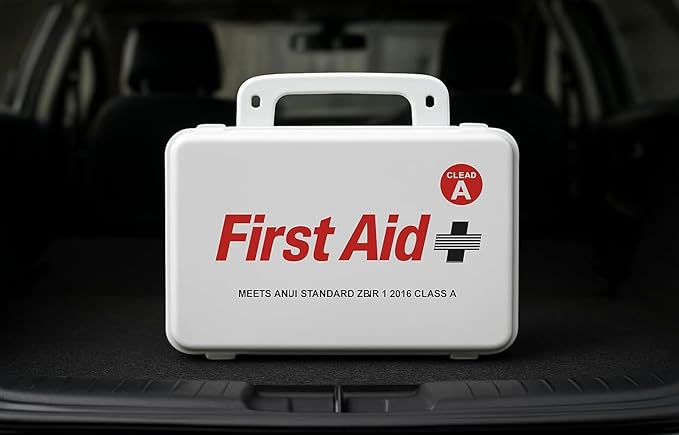 ANSI/OSHA Class A First Aid Kit – Workplace, Construction, Warehouse & Office – 74-Piece Emergency Medical Kit – OSHA/ANSI Z308.1-2021 Compliant – Hard Shell Case