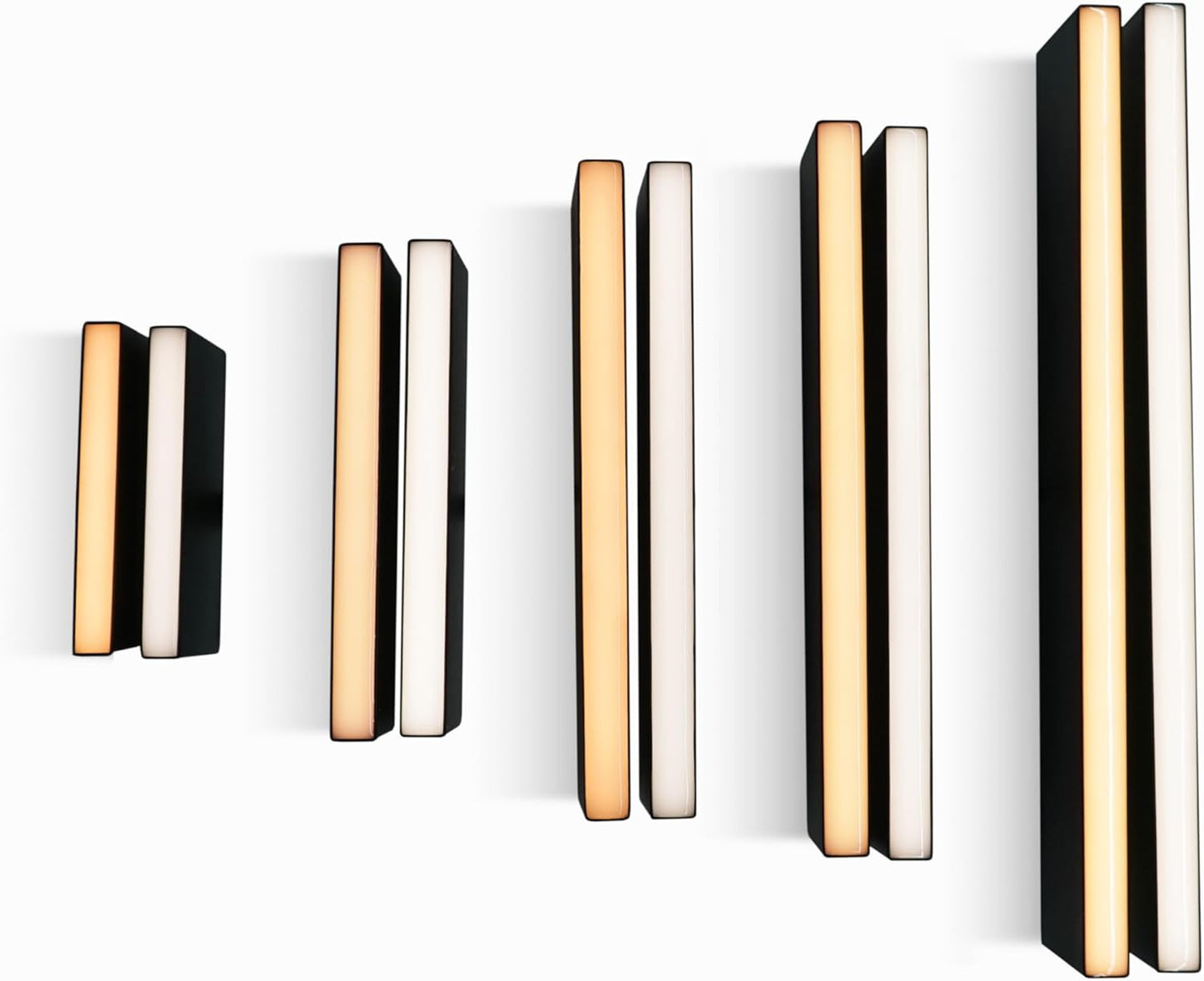 LUMENGY Paver Light Slim 0.5x14 Inch Glare-Free Steel Brick Lighting for Pavers, Walls, Driveway & Pathway Borders 5000K Warm White, Waterproof, Drive-Over Rated - 12V AC/DC