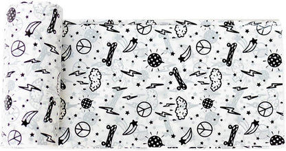 Happy Haven Trash Bags for 2,3,4 Gallon Trash Can, Small Garbage Bags - Bedroom & Bathroom, Decorative Cute Wastebasket Trash Can Liner Kids - 50 Count (Everyday Electric)