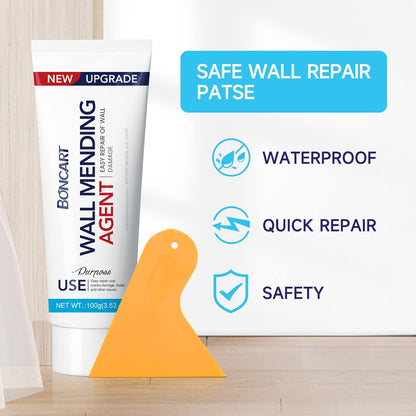 Drywall Repair Kit, Spackle Wall Repair Kit, 3 Pack Wall Mending Agent Putty, Wall Repair Paste Plaster for Wall Crack/Nail Hole, Wall Hole Filler with Scraper/Sandpaper