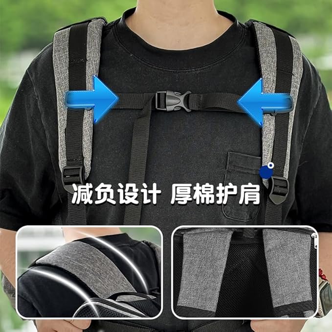 pet Bag Multi Purpose pet Bag Collapsible Portable for Dog cat go Out Traveling Carrier Backpack for Secret Adventures Cat and Dog (Black, S:17.7"X10.6"X12.6”)